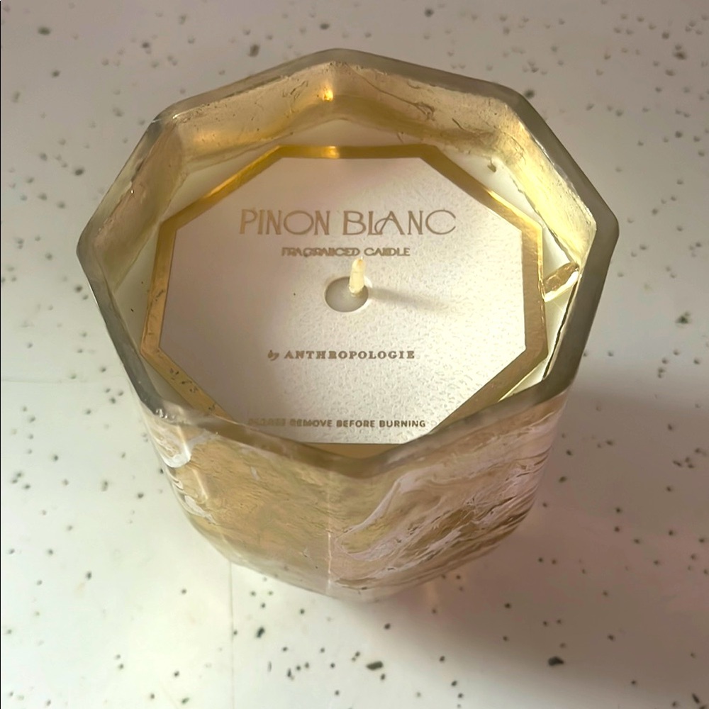 Anthropologie Gold Fragranced Candle